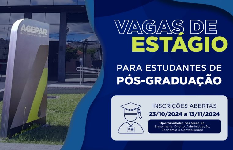 Agepar abre processo seletivo para contratação de estagiários de pós-graduação