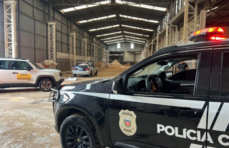 PCPR prende suspeitos por adulteração de farelo de soja destinado à exportação