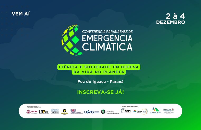 Paraná sediará conferência sobre clima e soluções para reduzir impactos ambientais