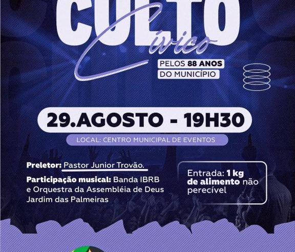 Conselho de Pastores de Boituva realiza culto cívico em comemoração aos 88 anos do município