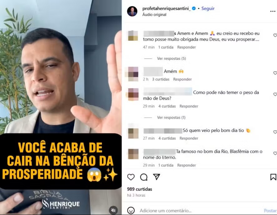 Pastor influencer é alvo de operação contra call center de orações pagas no Rio