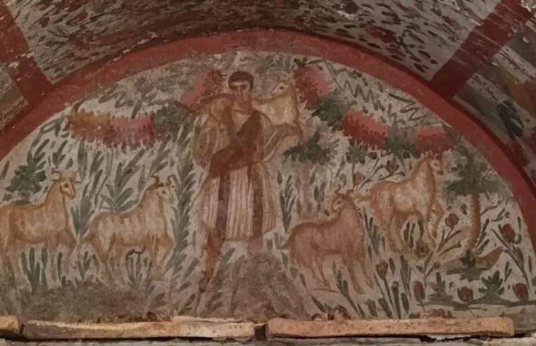 Pintura de Jesus da antiguidade é encontrada na Turquia