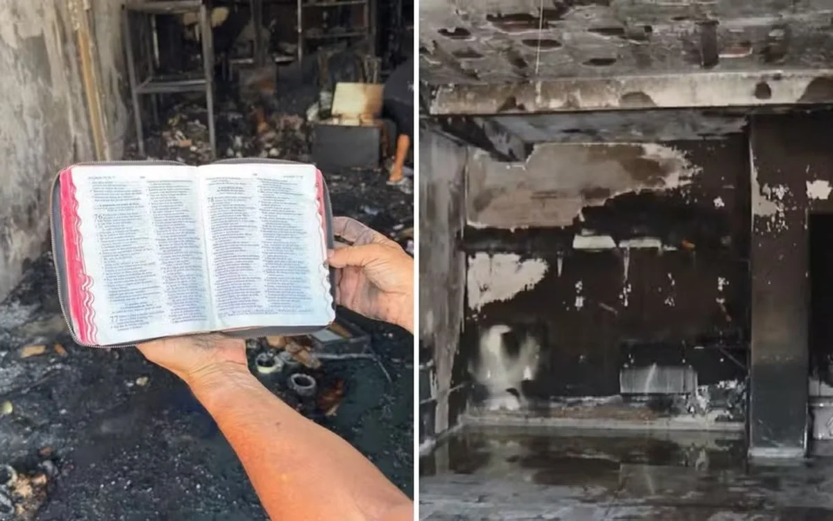 Bíblia é encontrada intacta após incêndio destruir loja em Goiânia