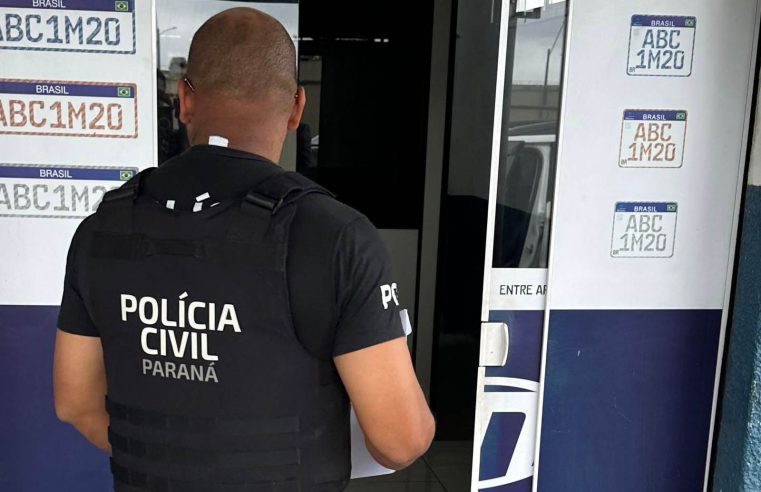 Operação da PCPR e Detran mira empresas de emplacamento de veículos