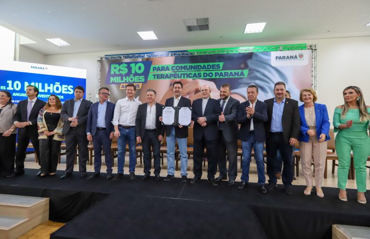 Governador anuncia R$ 10 milhões por ano para apoio a comunidades terapêuticas