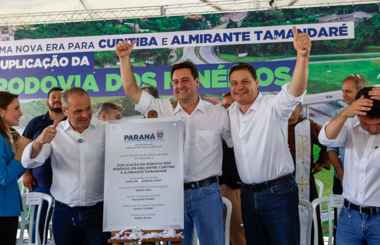 Governador entrega primeiro trecho da duplicação da Rodovia dos Minérios