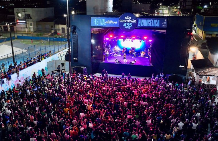 Primeiro Festival de Cultura Evangélica de São Cristóvão emociona público com shows de Fernanda Brum, Marcelino Santos e Emanuelle Alves