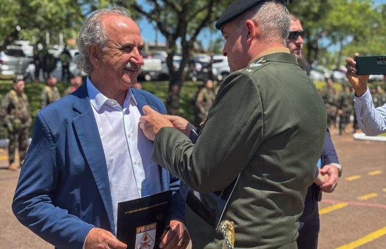 Prefeito Renato Silva recebe título de “Amigo da Brigada” e destaca avanços na segurança pública do município