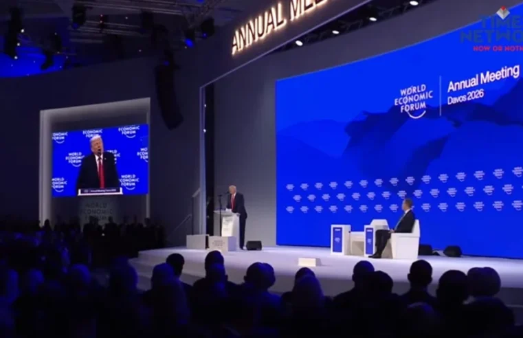 Trump diz, em Davos, que EUA já têm 50 milhões de barris de petróleo venezuelano