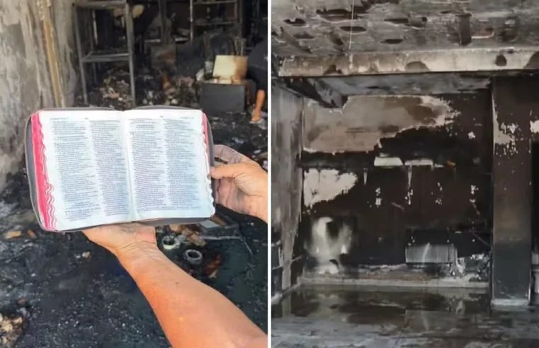 Bíblia é encontrada intacta após incêndio destruir loja em Goiânia